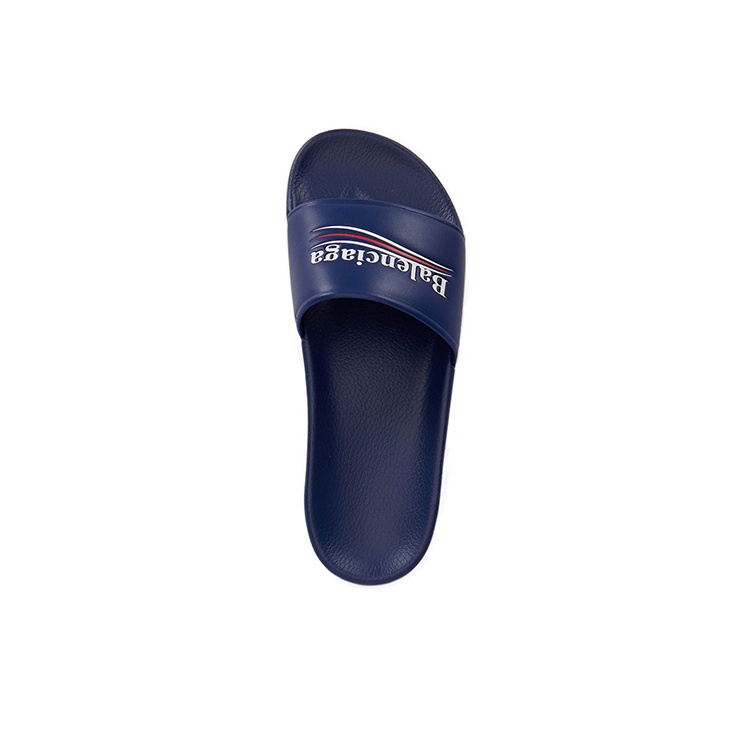 Balenciaga Pool Slides 'Blue Campaign' - POIZON