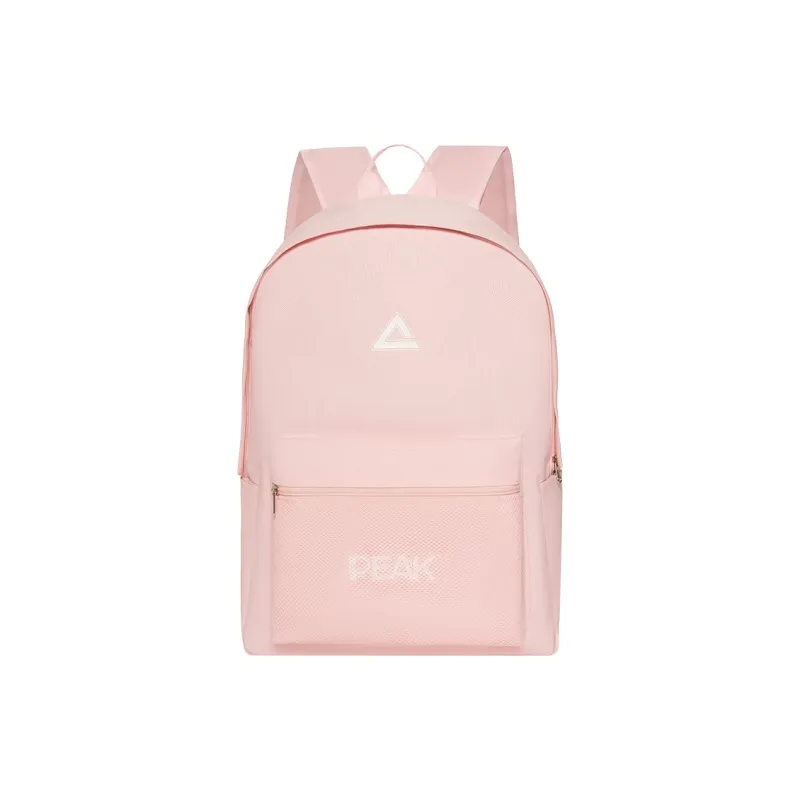 PEAK Polyester Backpack Regular Unisex Cool Black/Beige/Light Pink/Light Blue-8