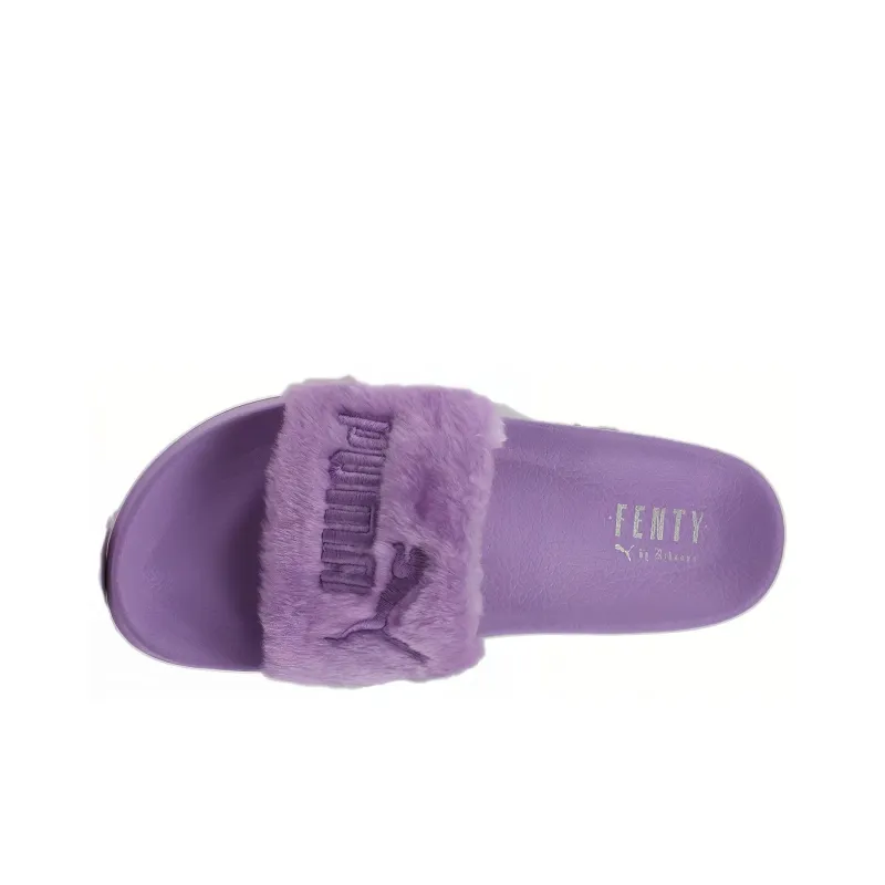 PUMA Fenty X PUMA Fur Slide Sandals Purple-2