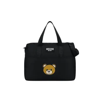 MOSCHINO Polyamide Maternity And Baby Bag Shoulder Bag Crossbody Bag Handbag Unisex Black
