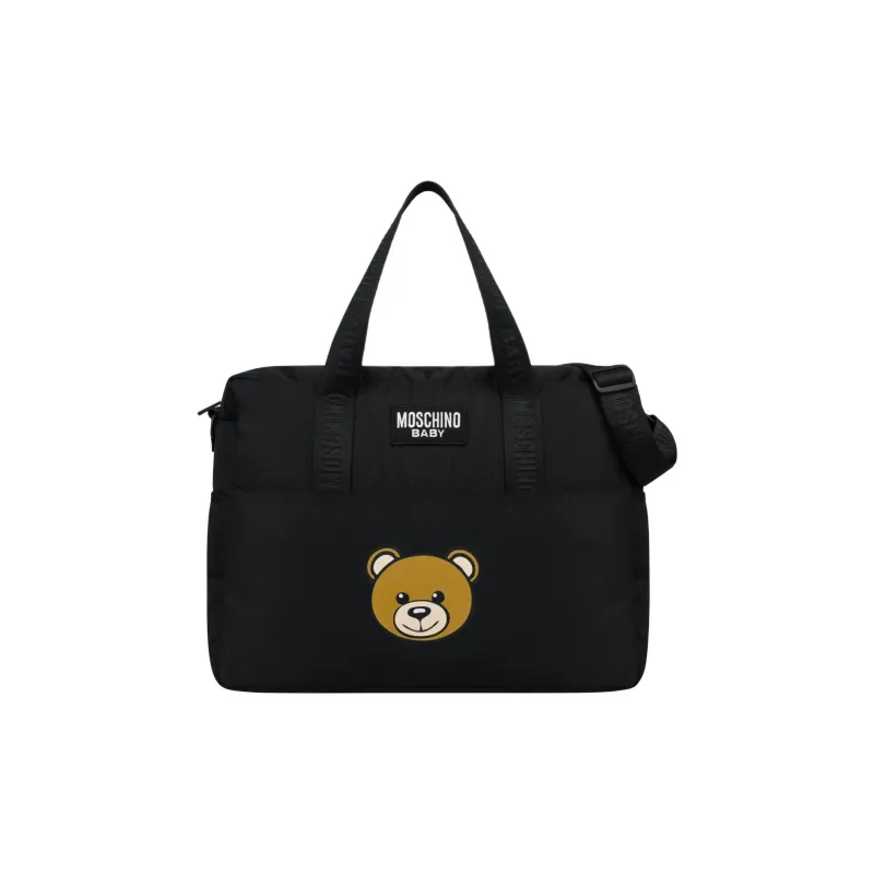 MOSCHINO Polyamide Maternity And Baby Bag Shoulder Bag Crossbody Bag Handbag Unisex Black-0