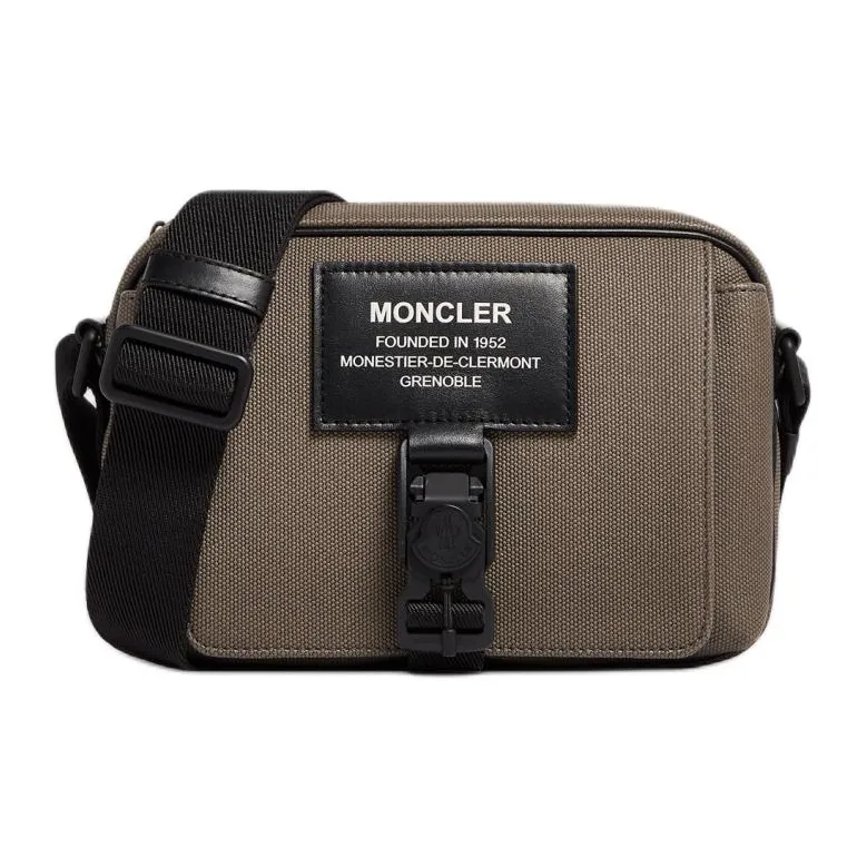 Moncler Fabric Shoulder Bag, Crossbody Bag Men's Brown-0