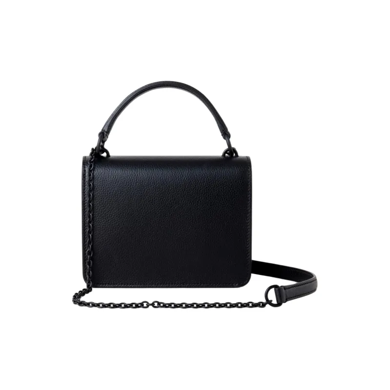 Mulberry Classic Grain Cow Leather Handbag, Shoulder Bag, Crossbody Bag Trumpets Women's Black-2