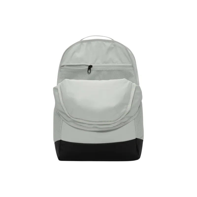 Nike Polyester Backpack Medium Size Unisex Light Silver & Black & Stadium Green-3