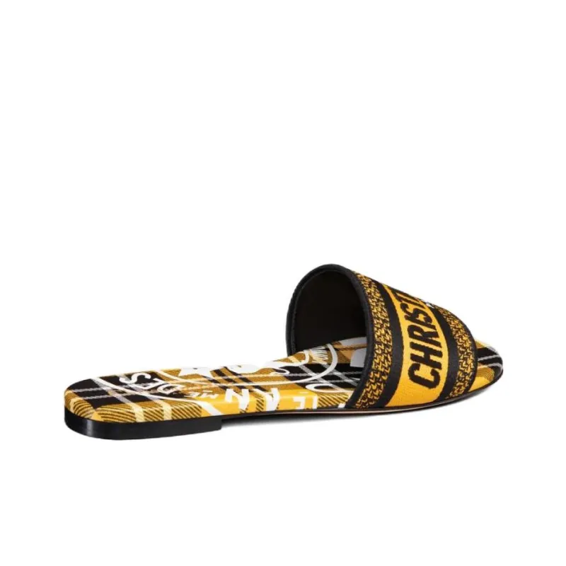 DIOR Dway Slide Slippers Women's Yellow-4