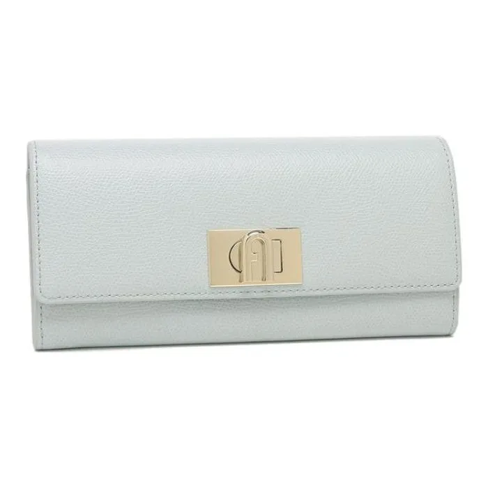 Furla 1927 Collection Leather Wallet Women's Gray-1