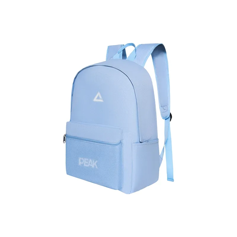 PEAK Polyester Backpack Regular Unisex Cool Black/Beige/Light Pink/Light Blue-13