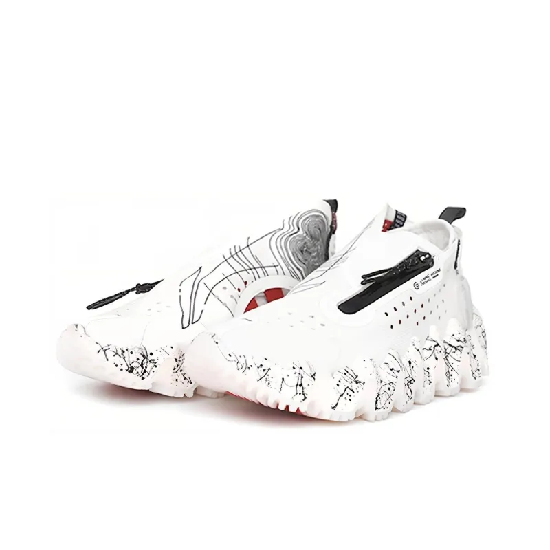 LiNing Basketball Shoes Women's Low Top White-2
