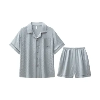 William Short-Sleeved Shorts Men's Light Gray
