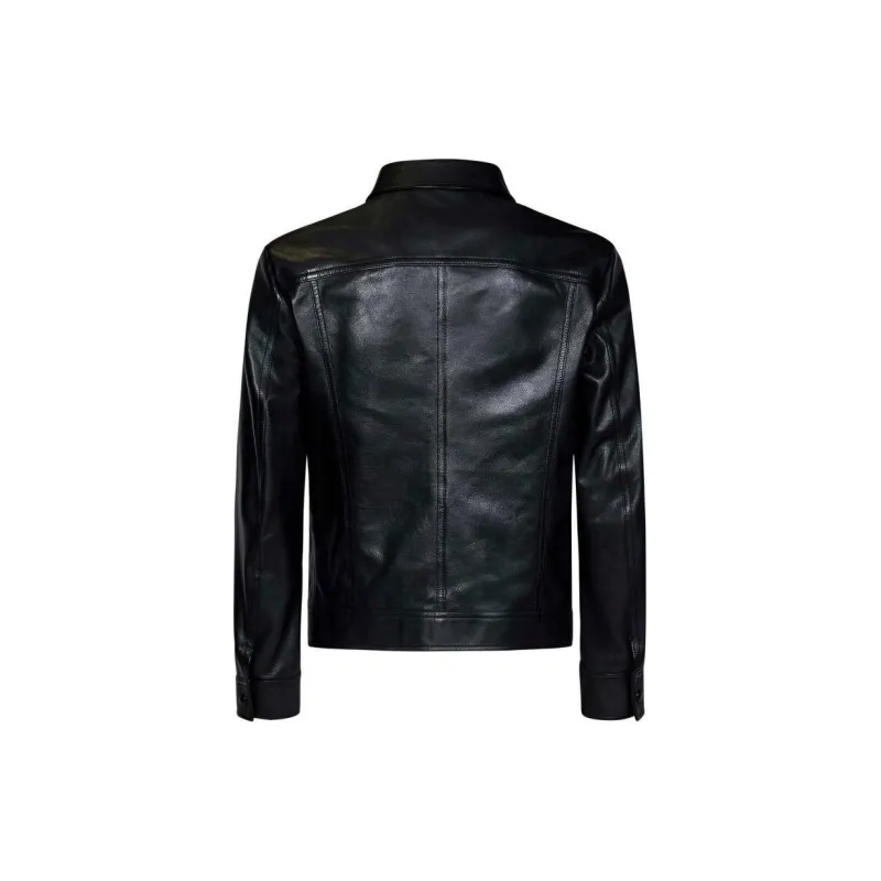 TOM FORD Unlined Grained Texture Leather Jacket-1