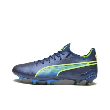 PUMA King Ultimate FG/AG Slip Resistant Soccer Shoes Women's Blue Green