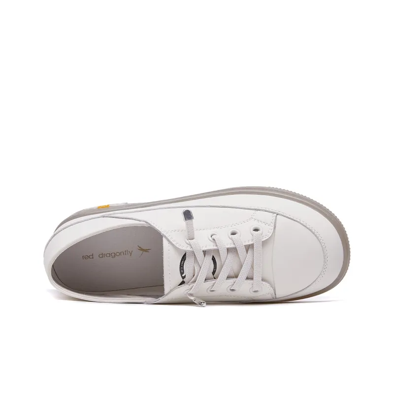 RED DRAGONFLY White Sneakers For Women's Abrasion Resistant Low Top Casual Shoes Women's-4
