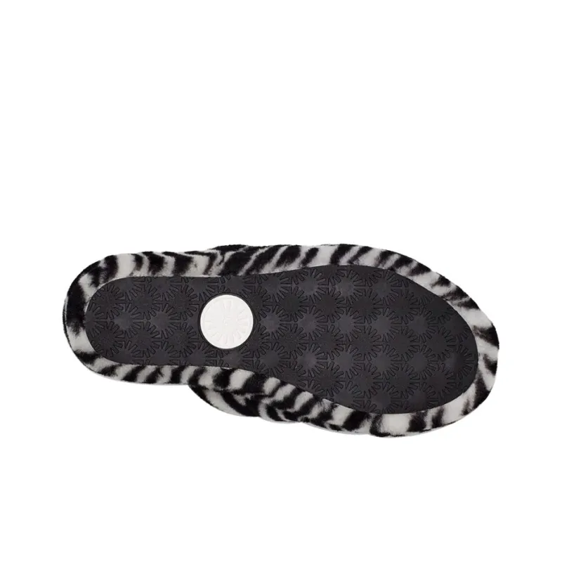 UGG Fluff Yeah Zebra Slide Slipper Color 'Black White' Women's-5
