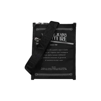 VERSACE JEANS COUTURE Fabric Messenger Bag Shoulder Bag Crossbody Bag Regular Men's Black
