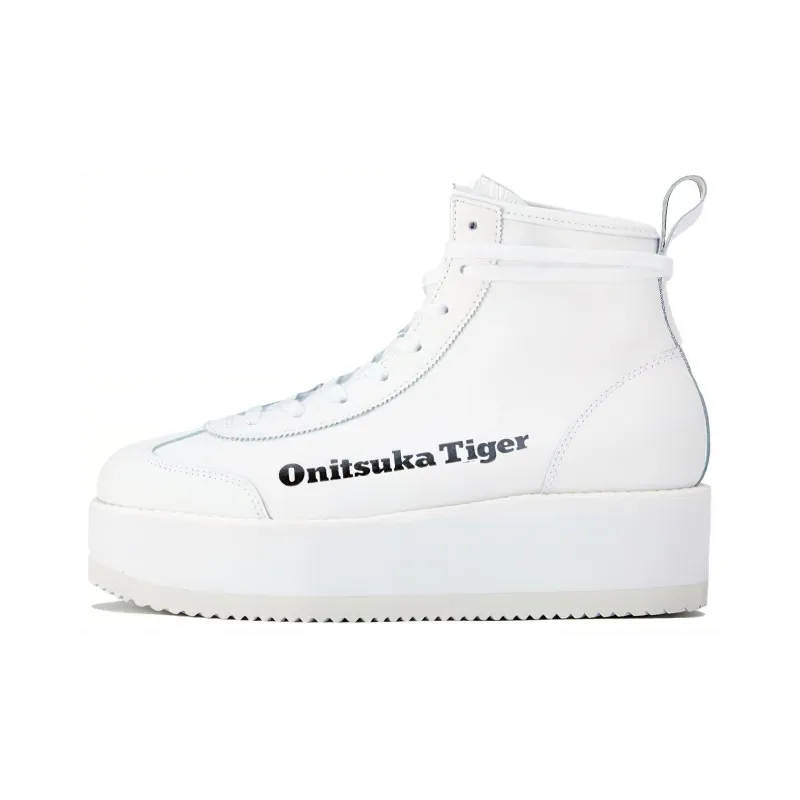 Onitsuka Tiger DelegationDelegation Chunk Chunk Hi Wear-Resistant Balance Mid-Top Skateboard Shoes Women's White-0