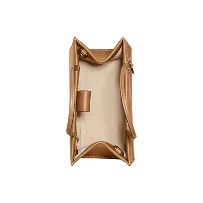COACH Tom Wesselmann Collaboration Cashin Leather Tote Bag Shopping Bag Handbag Crossbody Bag Small Size Women's Brown-2