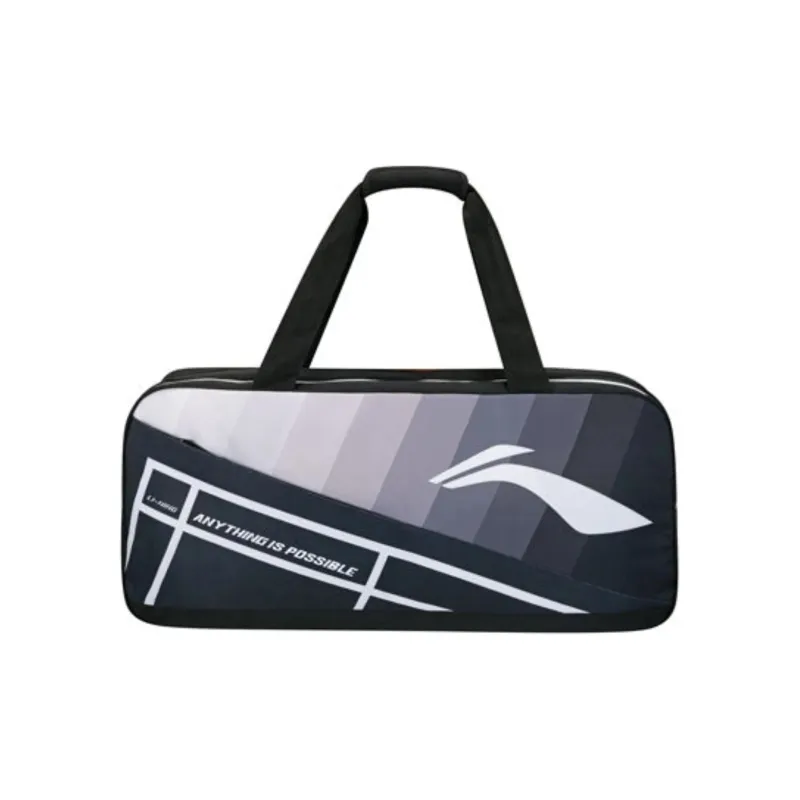 LiNing Fabric Badminton Bag, One Shoulder Handbag Regular Unisex Black White-1