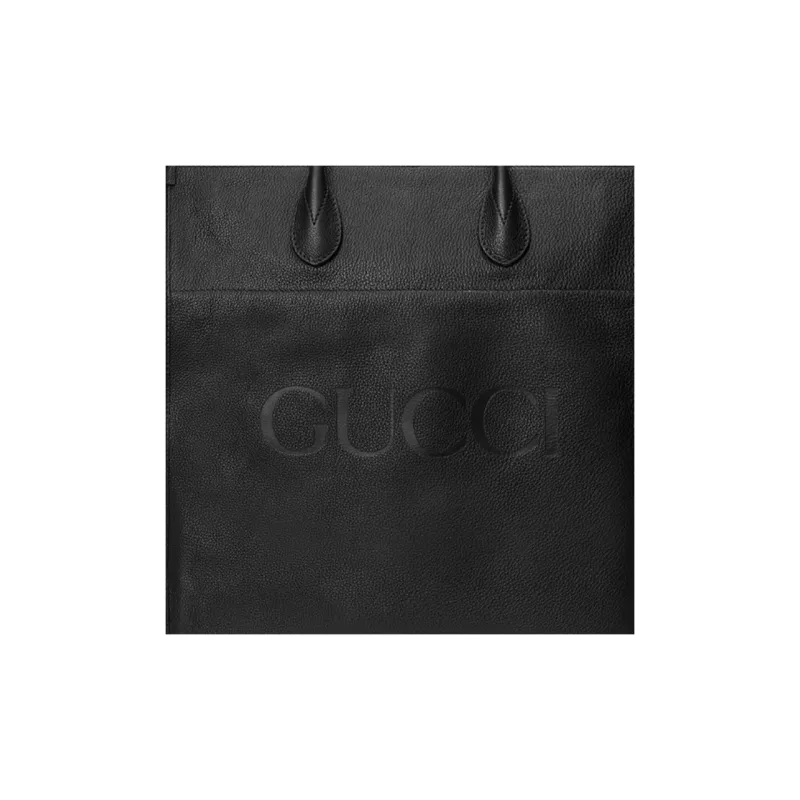 GUCCI Leather Shoulder Bag, Crossbody Bag, Handbag Unisex Black-7