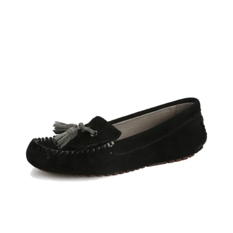 OZZEG Gommino Loafers Women's Maroon/Light Chestnut/Stylish Gray/Pitch Black-11