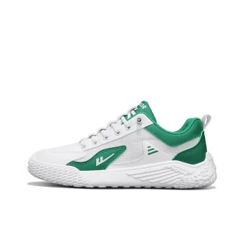 Warrior Durable Lightweight And Breathable Low Top White Sneakers No Lace Up Running Shoes Men's Beige Green