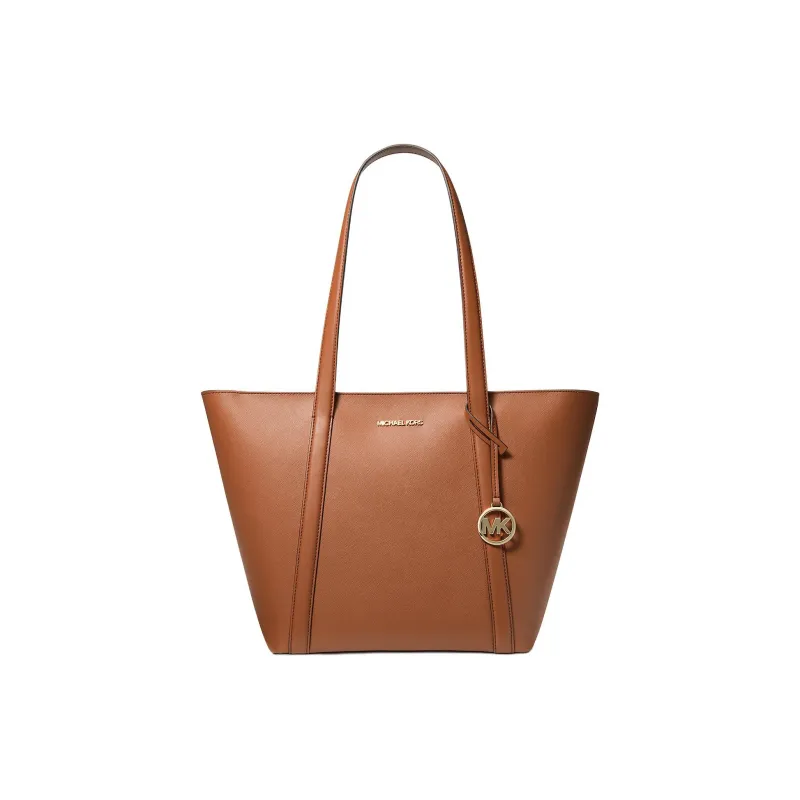MICHAEL KORS Coated Canvas Tote Bag Shopping Bag Shoulder Bag Handbag Large Size Women's Leather Brown-0