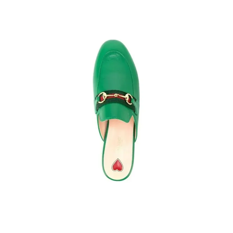 GUCCI Princetown Stylish Sandals Women's Green-4