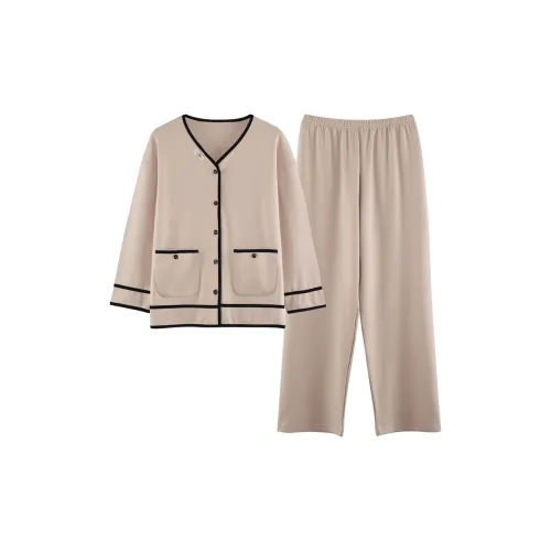 Pretty Lady Pajama Set Women's Khaki