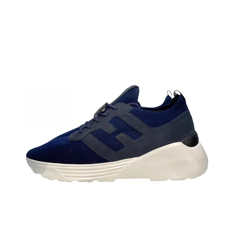 HOGAN Active One Shock Absorbers Slip Resistant, Abrasion Resistant, Lightweight Low Top Athletic Shoes Men's Black-0