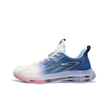 Warrior Durable Lightweight And Breathable Low Top Running Shoes Men's White Royal Blue