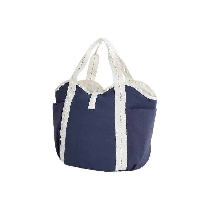 Adidas Cotton Sports Handbag Regular Women's Dark Shadow Marine Blue-2