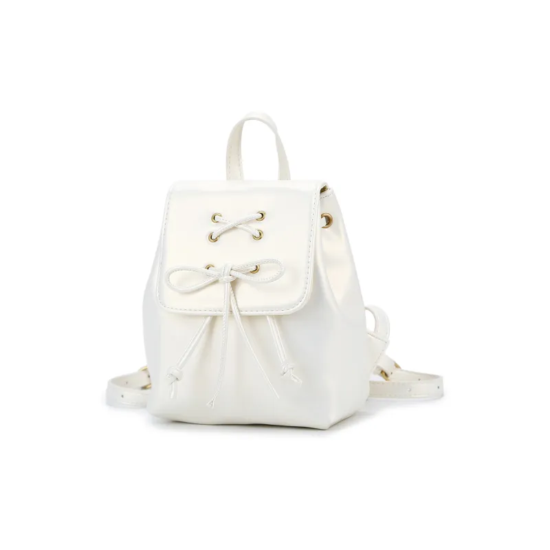 UNITE STAR PU Backpack Regular Women's Pearl White/Pearl Pink/Black/Silver-1