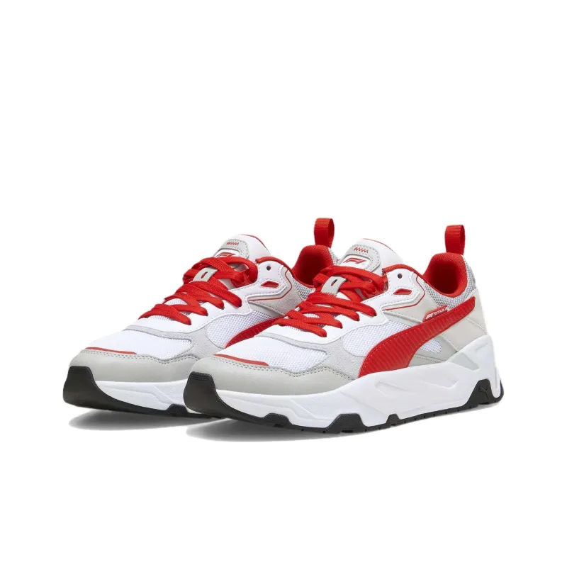 F1® x PUMA Trinity Slip Resistant Low Top Casual Shoes Unisex White Beige Red-2