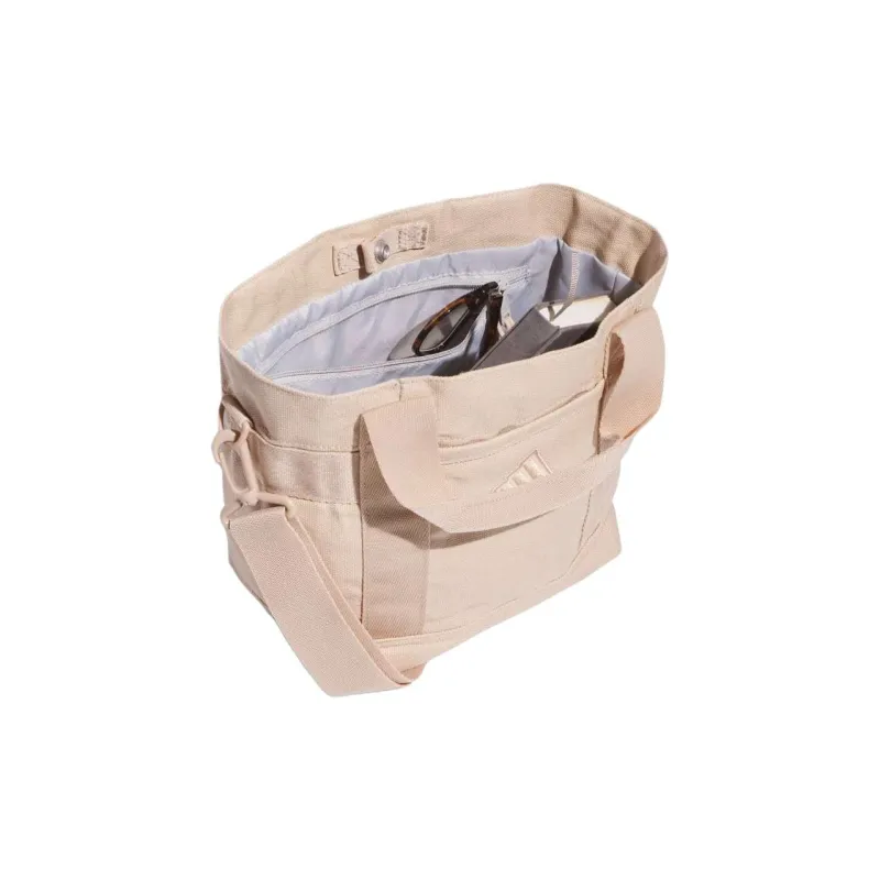 Adidas Canvas Canvas Bag Tote Bag Shopping Bag Shoulder Bag Crossbody Bag Handbag Mini Women's Iridescent Beige-3