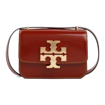 TORY BURCH Cow Leather Shoulder Bag Women's Burgundy