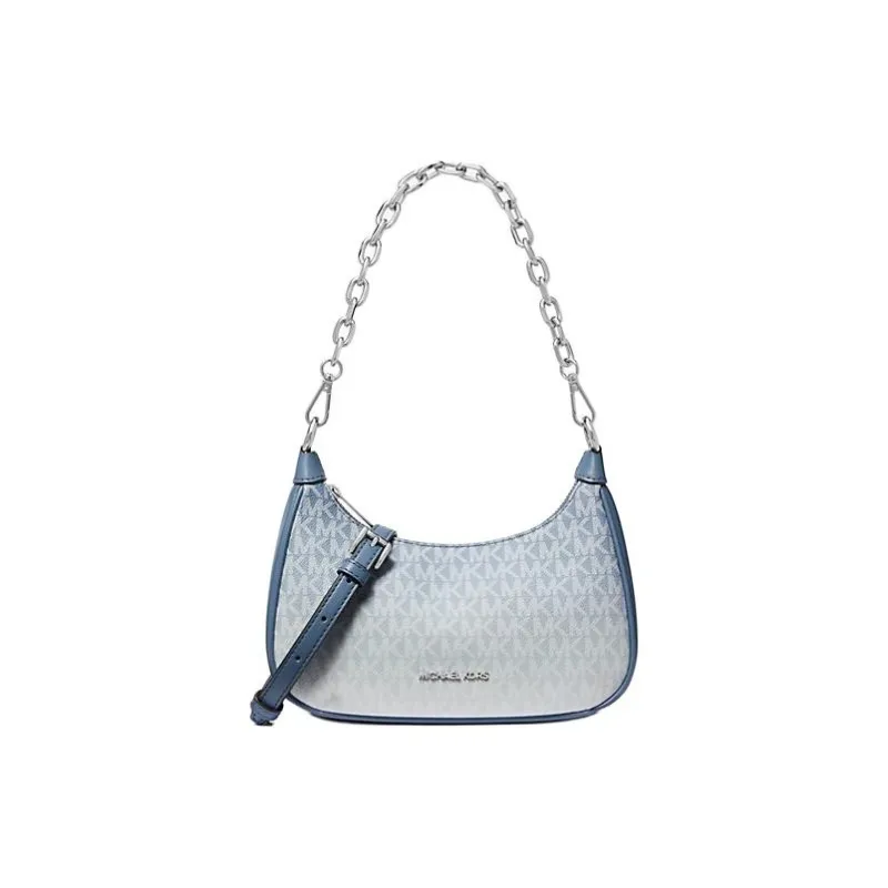 MICHAEL KORS Coated Canvas With Polyester Lining Portable Crossbody Bag Shoulder Bag Unisex Blue-0