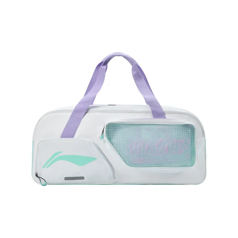 LiNing Polyester Gym Bag Large Size Unisex White-5