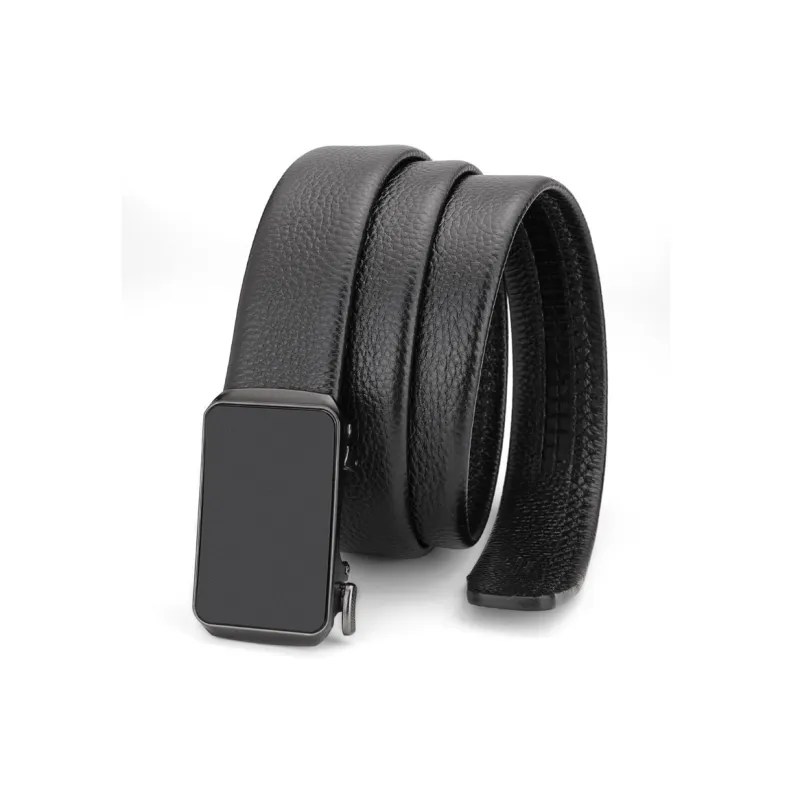 Cows Reign Genuine Leather Automatic Buckle Top Grain Cow Leather Belt Leather Belts Men's Width 3.4cm-2