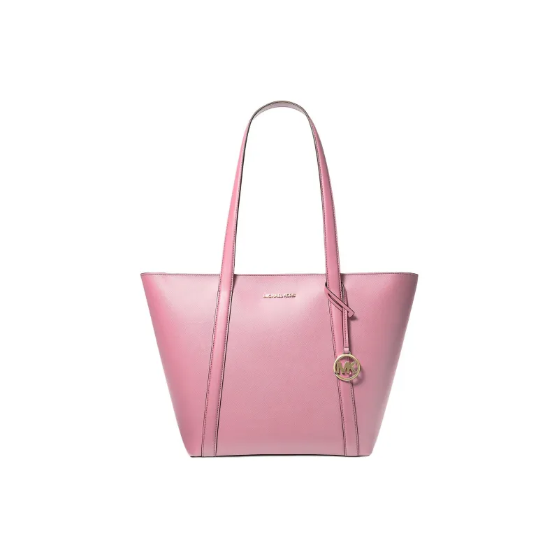 MICHAEL KORS Coated Canvas Tote Bag Shopping Bag Shoulder Bag Handbag Large Size Women's Carnation-0