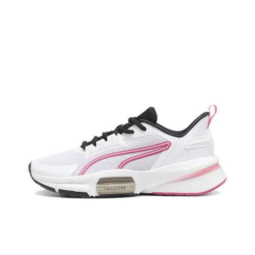 PUMA PWRFrame TR 3 TR 3 Slip Resistant Low Top Training Shoes Women's White Pink Black