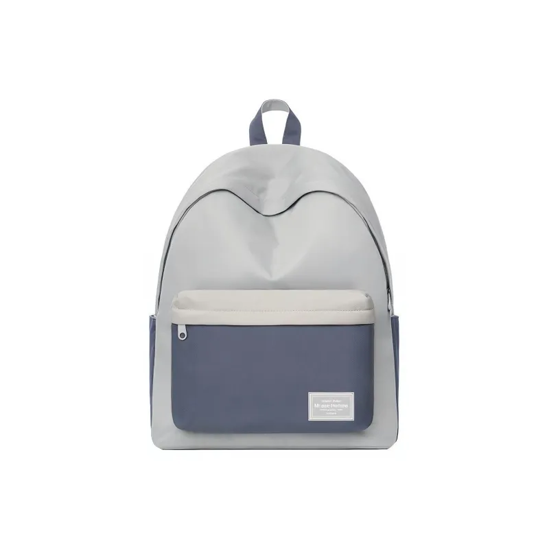 MR.ACE HOMME Fabric Lightweight Backpack Unique Design For College Students No Collisions Regular Unisex Smoke Blue-0