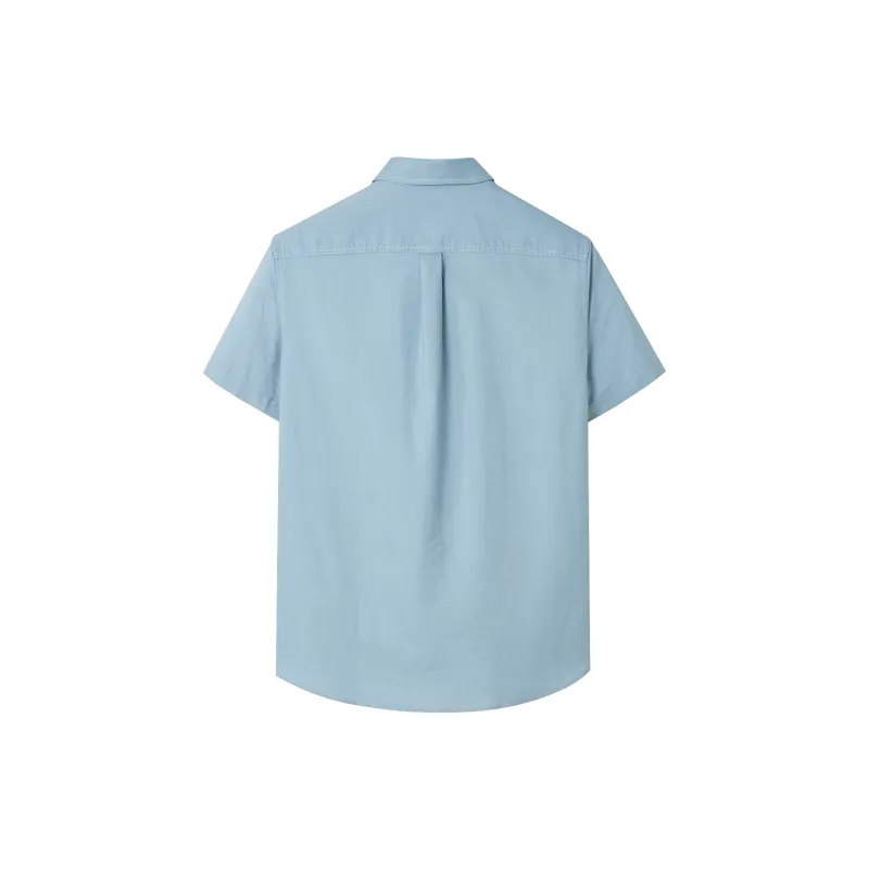 HLA Shirts Men Lake Blue 03-1