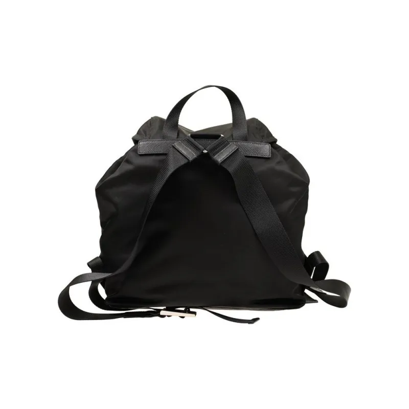 PRADA Canvas Backpack Unisex Black-2