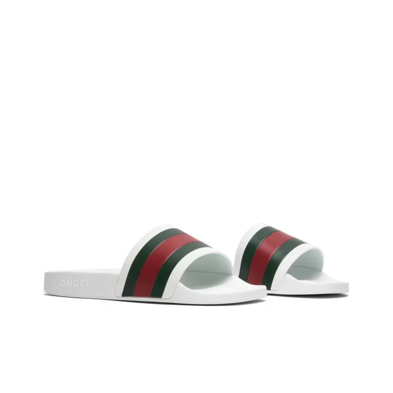 GUCCI Pursuit Pool Slides White-2
