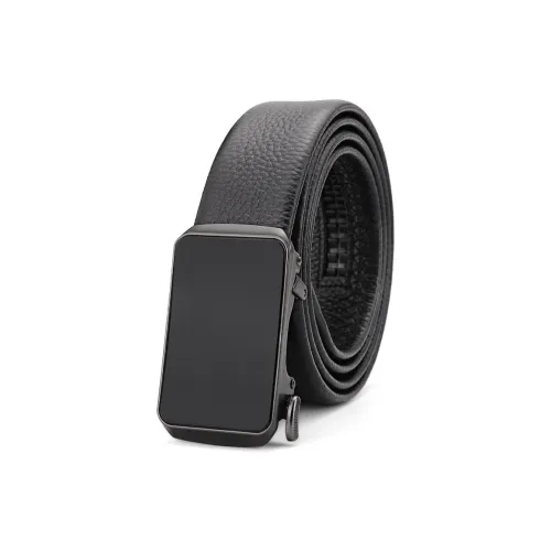 Cows Reign Genuine Leather Automatic Buckle Top Grain Cow Leather Belt Leather Belts Men's Width 3.4cm