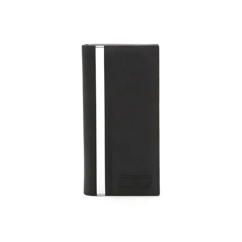 BALLY Leather Coin Purse Card Holder Wallet Men's Black-0