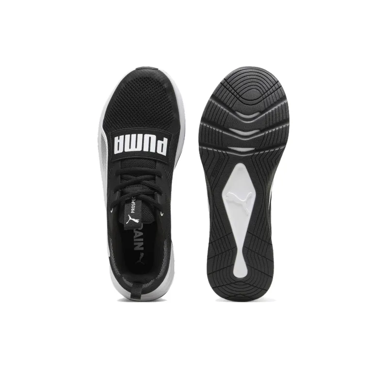 PUMA Prospect Slip Resistant Low Top Training Shoes Unisex Black White-3