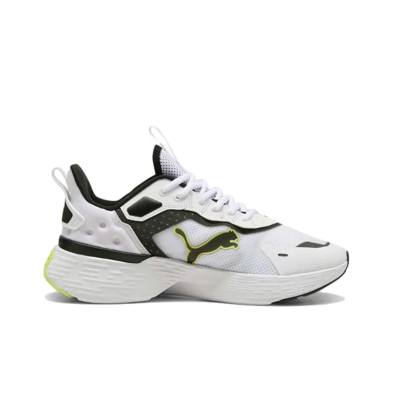 PUMA Softride Sway Slip Resistant Low Top Running Shoes Unisex White Gray Green-1