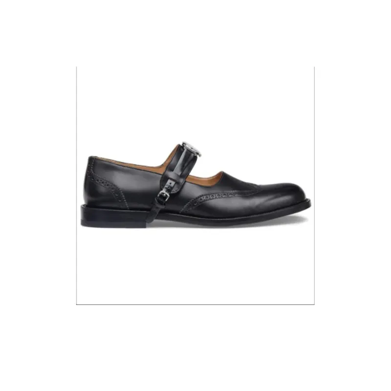 FENDI Mary Jane Shoes Men's Black-1
