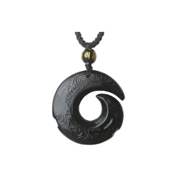 Reiki Obsidian Jade Necklaces Unisex