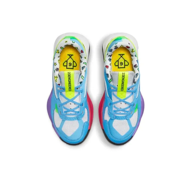 Jordan Air 200E 'Videogame' Shock Absorbers With Slip Resistant Features Low Top Sports Casual Shoes GS Blue White-2